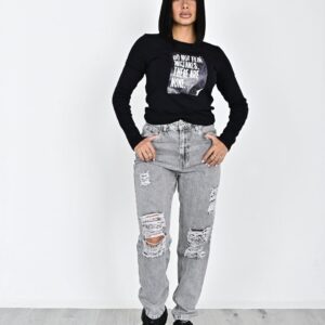 684- Jeans Mom Tiro Alto