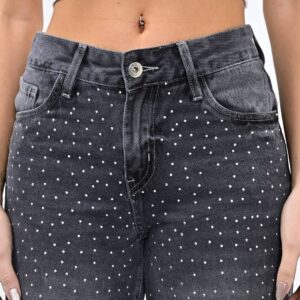 937- Wide Tiro Bajo con Strass