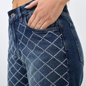 944- Wide leg con Strass