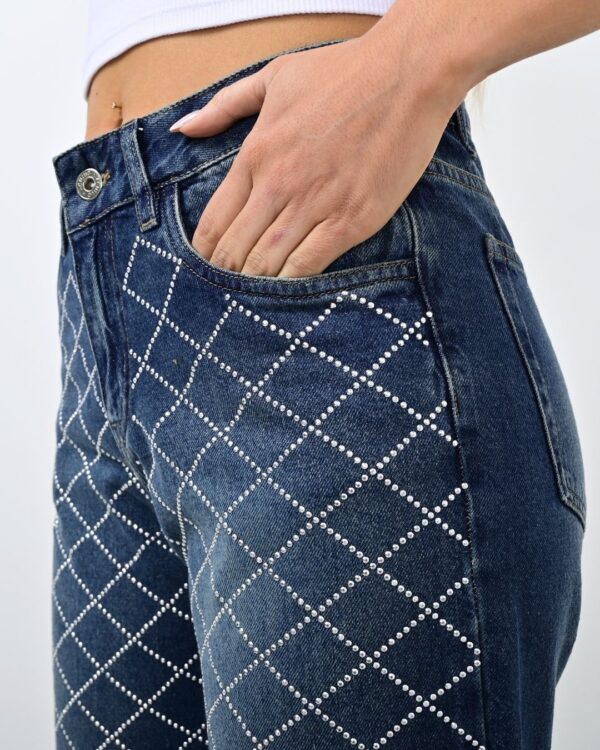 944- Wide leg con Strass - Imagen 4