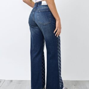 944- Wide leg con Strass