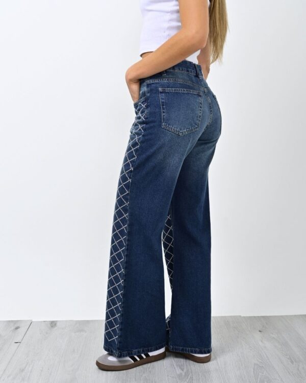 944- Wide leg con Strass - Imagen 6