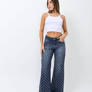 944- Wide leg con Strass