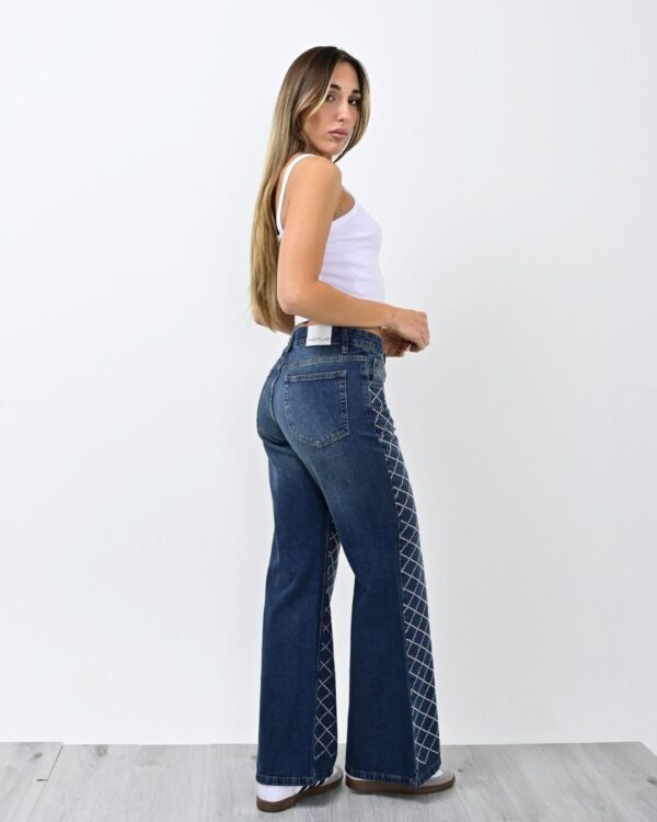 944- Wide leg con Strass - Imagen 8
