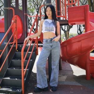 1039 – Wide leg Tiro Alto