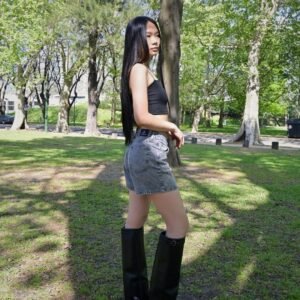 1058- Short Mom con Strass