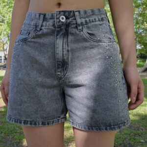 1058- Short Mom con Strass
