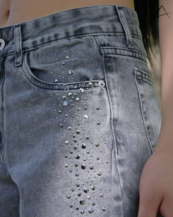 1058- Short Mom con Strass - Imagen 3