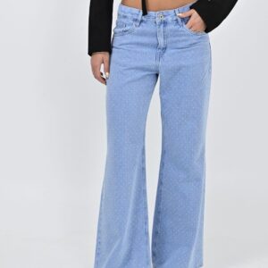 1095 – Wide leg con Strass