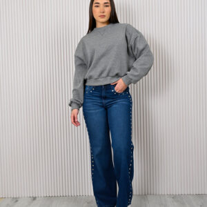 1259- Wide Leg con Tachas
