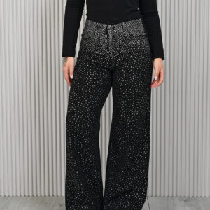 1262 – Wide Leg con Strass